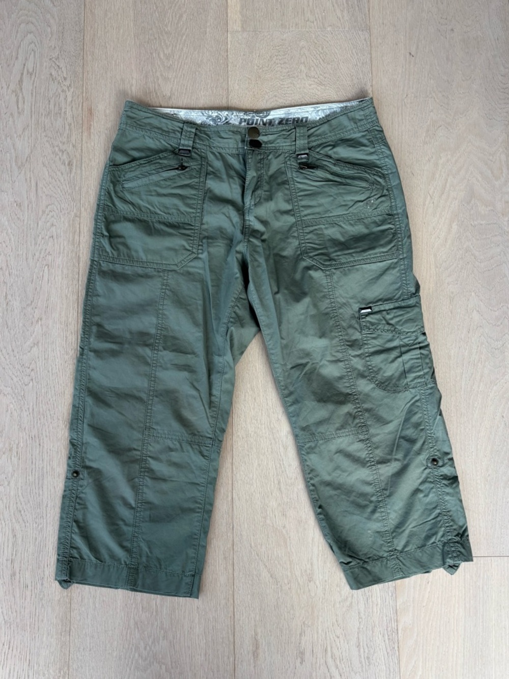 Y2k Point Zero Army Capris - Picture 2 of 7